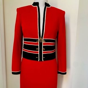 St. John women's knit skirt suit.